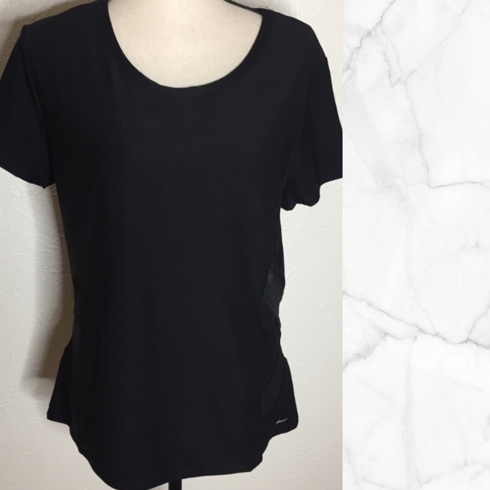 X By Gottex Black Extra Large Workout T-Shirt